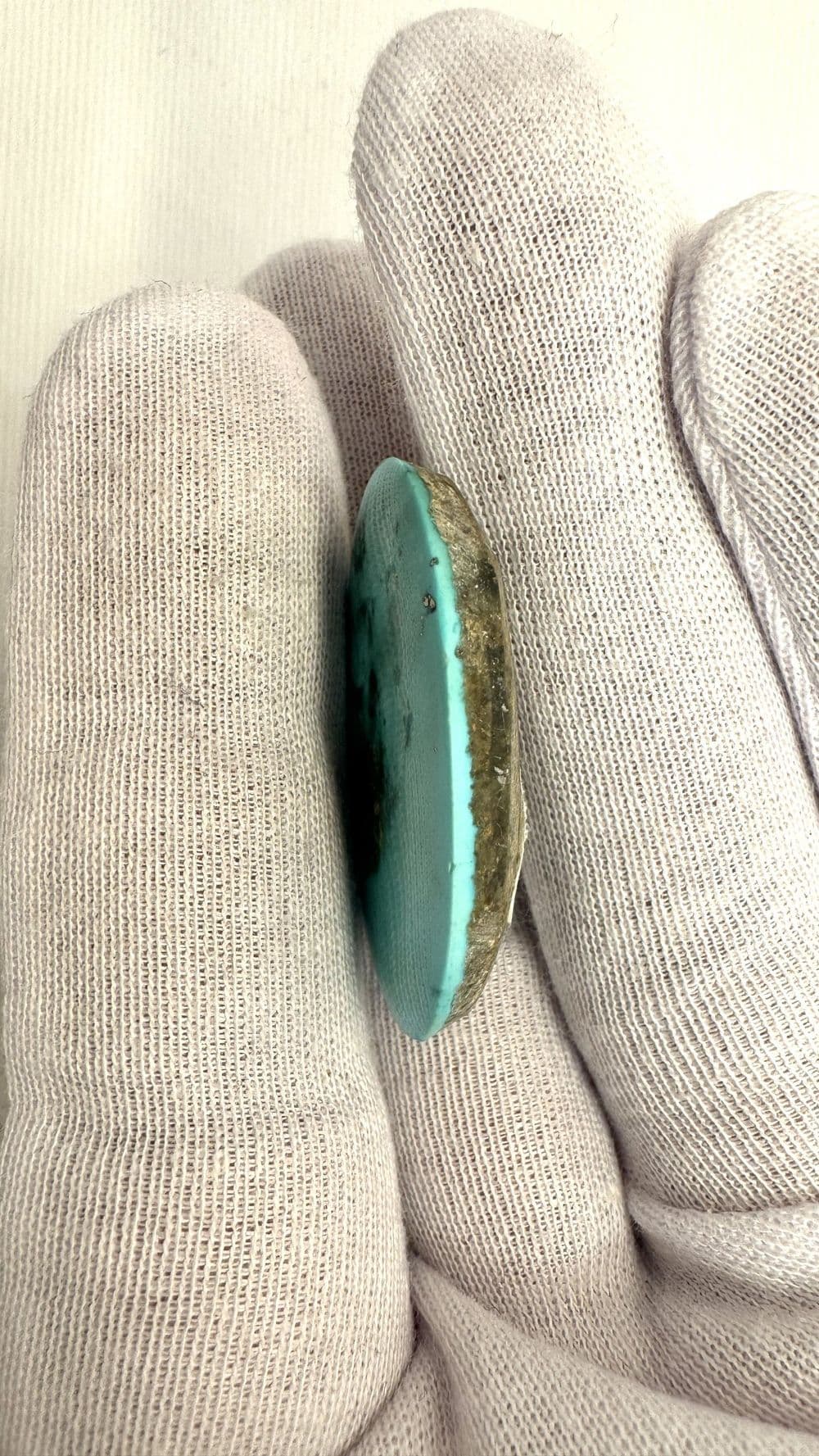 فیروزه کرمان طبیعی و فوق‌العاده درشت (۳۵ در ۲۳ میل)