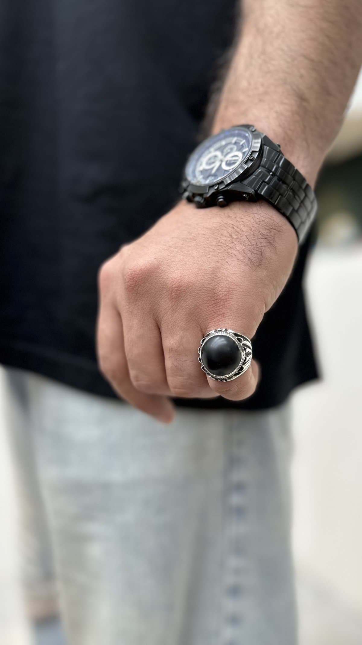 انگشتر نقره شفت العبد (سایز ۵۶)